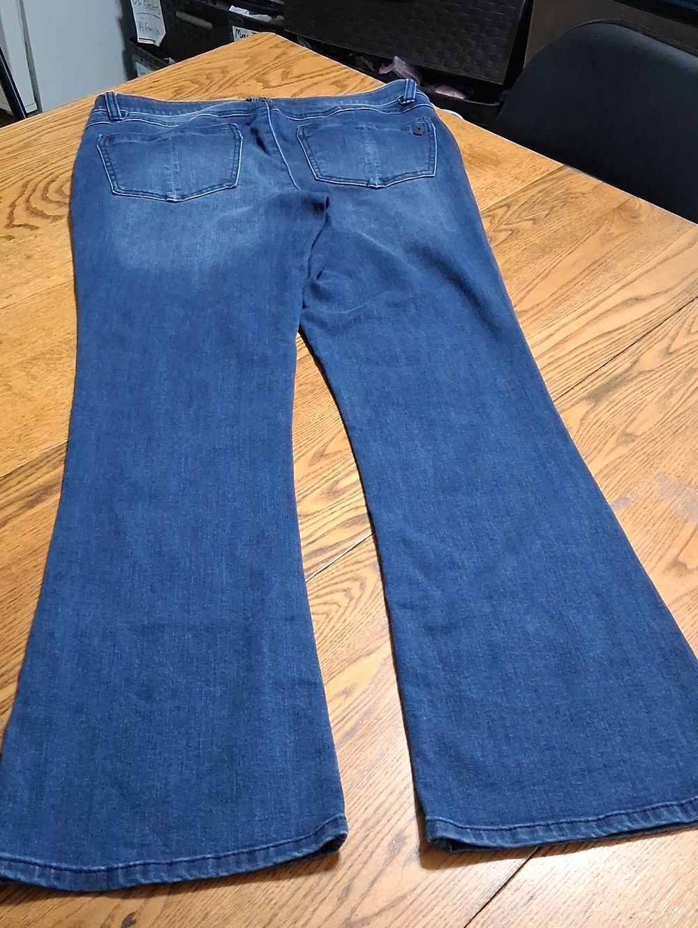 DEMOCRACY Jean Womens 12 BLUE FLARE FLARED Preowned Denim AB SOLUTION BOOTCUT - Picture 6 of 6